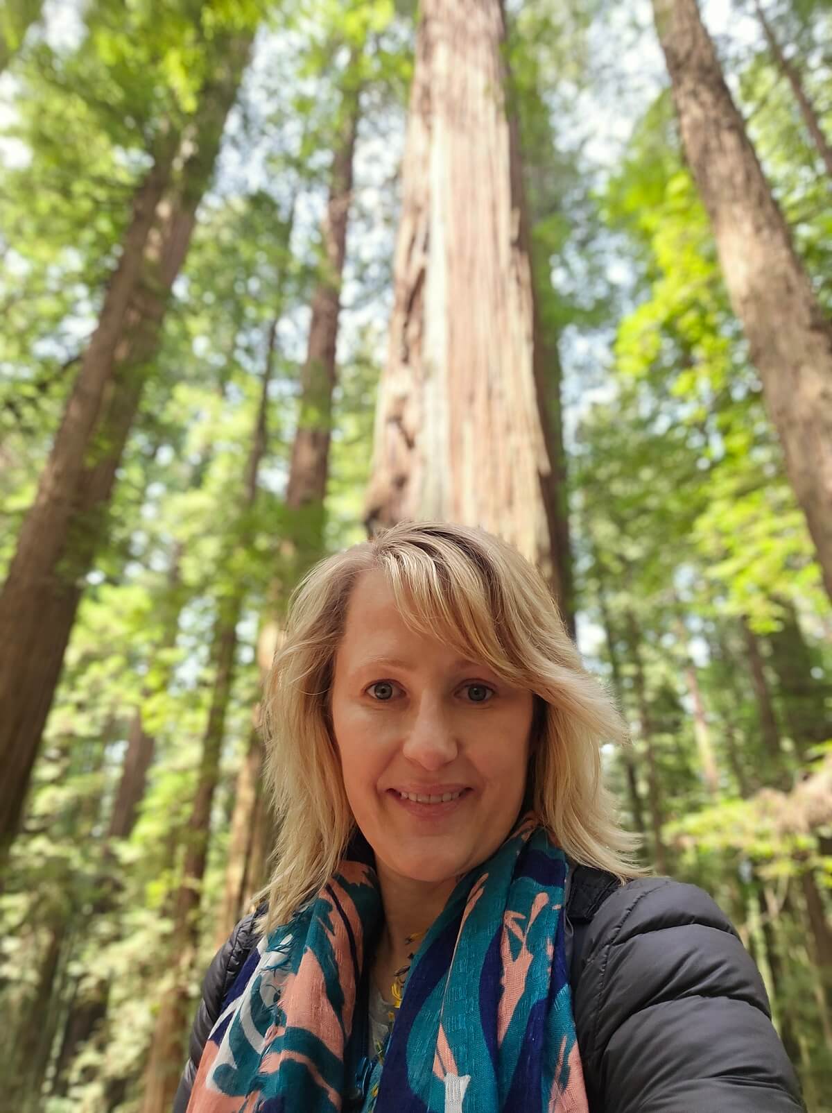 Vanity shot in redwoods